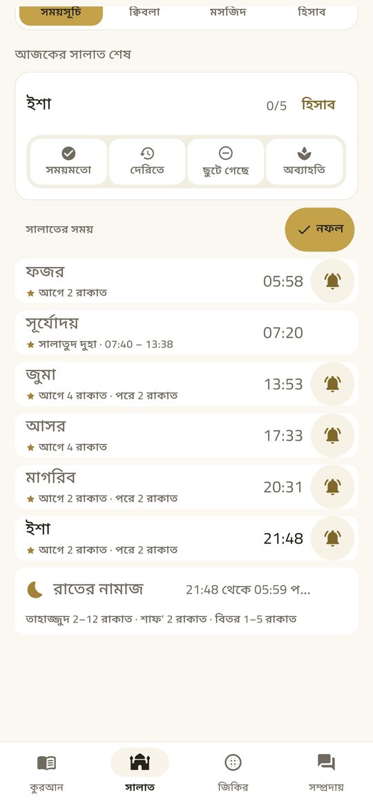 সুন্নত ও নফল নামাজ — EsSiraj screenshot