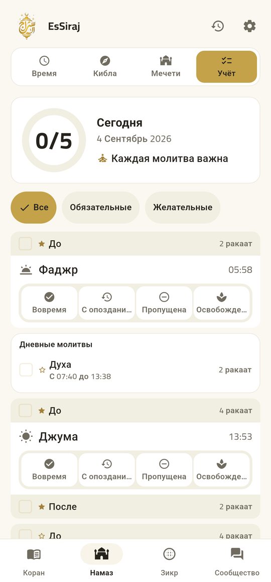 Дневник молитв — Четыре касания — и день записан.